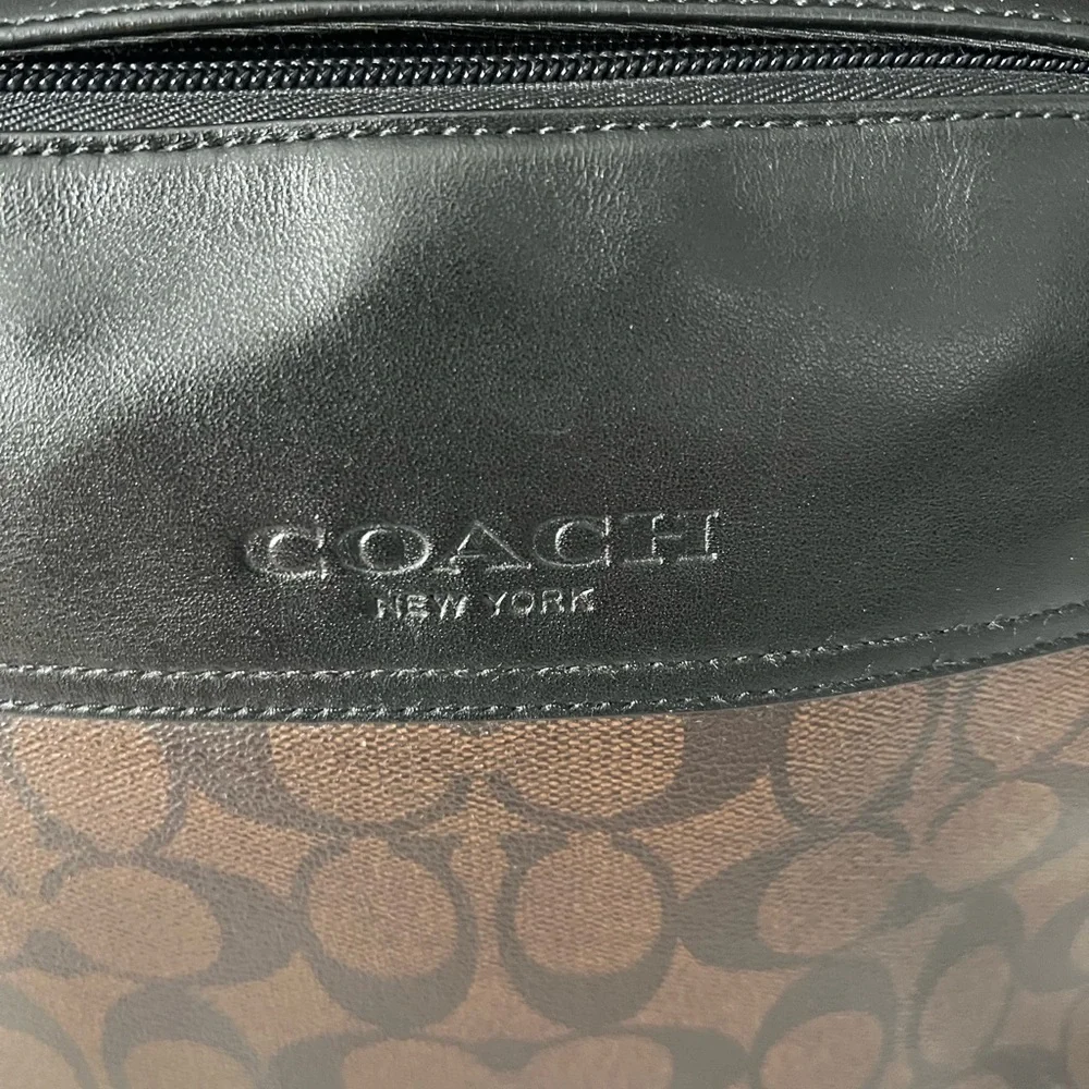 Coach Men's Brown and Black Backpack